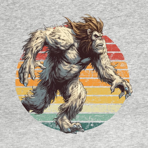 Retro Bigfoot Sasquatch by MerlinArt